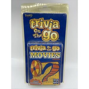 Fundex Trivia on the Go Movies Edition Card Game 1000 Question Vintage 2004 8713